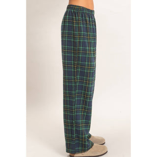 Plaid Wide-Leg Pants - Rise and Redemption