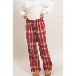 Plaid Wide-Leg Pants - Rise and Redemption