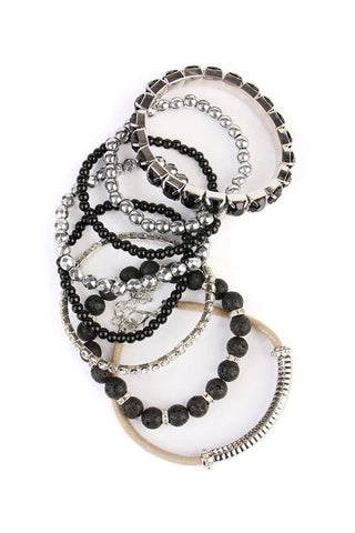 Platinum Tour Bracelet Stack - Rise and Redemption