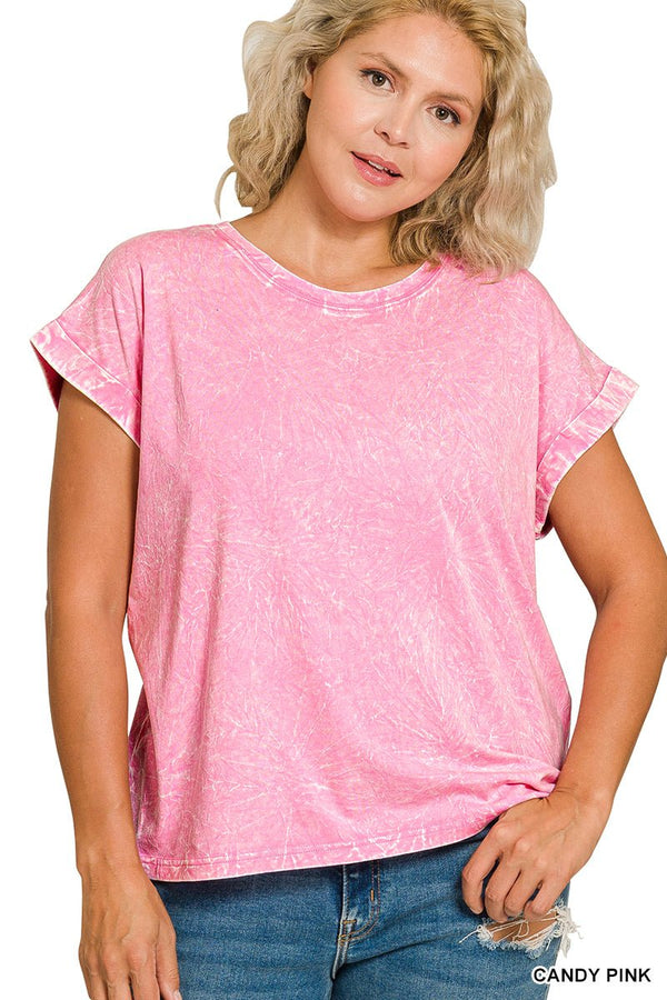 Plus Mineral Cuff Top - Rise and Redemption