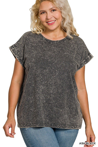 Plus Mineral Cuff Top - Rise and Redemption