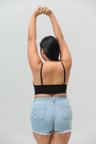 Plus Size Luxe Loop Lace Lounge Top - Loungewear - Rise and Redemption