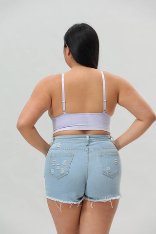 Plus Size Luxe Loop Lace Lounge Top - Loungewear - Rise and Redemption