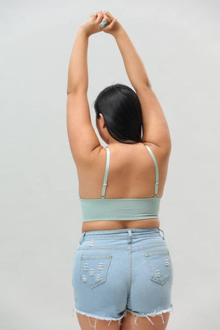 Plus Size Luxe Loop Lace Lounge Top - Loungewear - Rise and Redemption