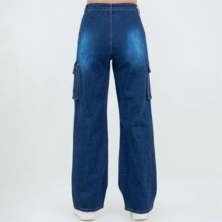 PLUS SIZE MULTI POCKETS WIDE LEG JEANS - Rise and Redemption