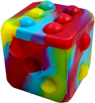 Poppin Dice' - Rainbow Satisfying Fidget Toy, Rainbow Colors - Rise and Redemption