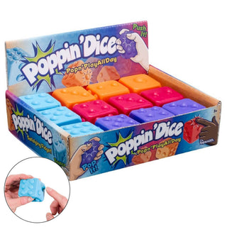 Poppin' Dice - Satisfying Fidget Toy, Assorted Colors - Rise and Redemption