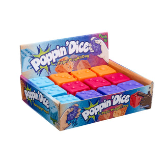 Poppin' Dice - Satisfying Fidget Toy, Assorted Colors - Rise and Redemption