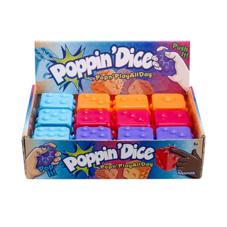 Poppin' Dice - Satisfying Fidget Toy, Assorted Colors - Rise and Redemption