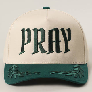 PRAY Embroidery Two - Tone Bay Leaf Trucker Hat - Rise and Redemption