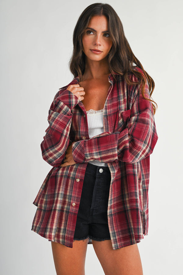 Presley Plaid Flannel Shirt - Rise and Redemption