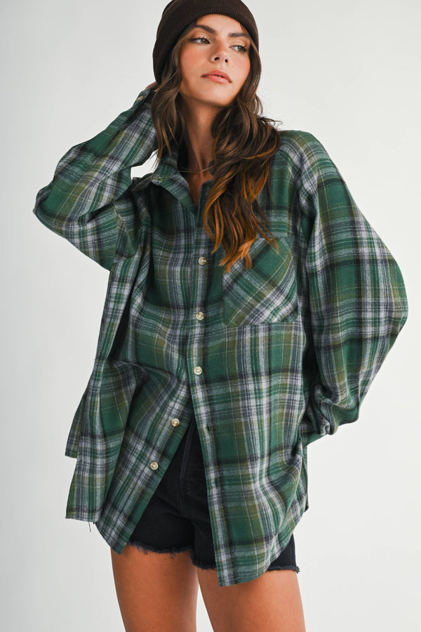 Presley Plaid Flannel Shirt - Rise and Redemption