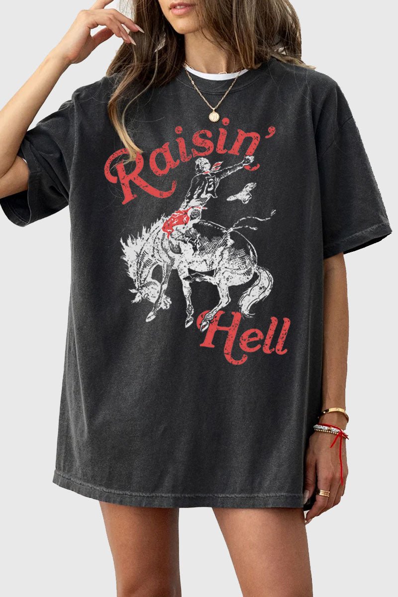 Raisin Hell Oversized Mineral Tee - Rise and Redemption