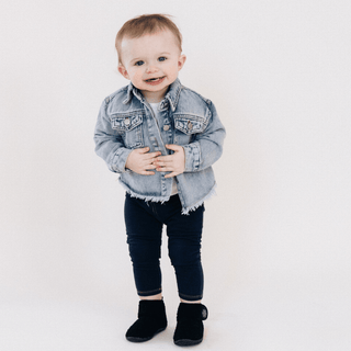 Raw Hem Denim Jacket - Rise and Redemption