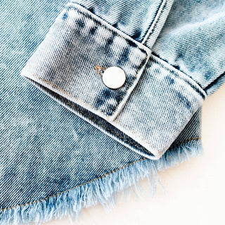 Raw Hem Denim Jacket - Rise and Redemption