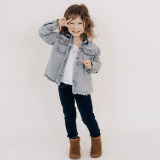 Raw Hem Denim Jacket - Rise and Redemption