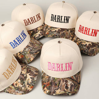 Realtree Camouflage DARLIN' Embroidery Trucker Hat - Rise and Redemption