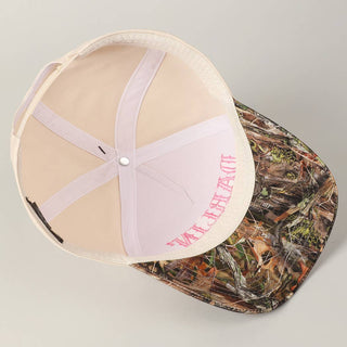 Realtree Camouflage DARLIN' Embroidery Trucker Hat: CAMO - BROWN / ONE SIZE - Rise and Redemption