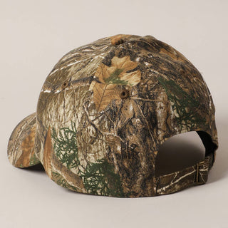 Realtree Camouflage Print Outdoor Baseball Cap - Rise and Redemption