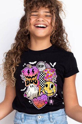 Retro Halloween Kids Graphic T Shirts - Rise and Redemption