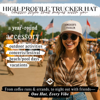Retro Two Tone Cap - Somebody's Problem - Brown/Beige - Rise and Redemption