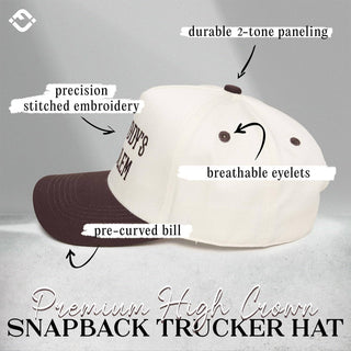 Retro Two Tone Cap - Somebody's Problem - Brown/Beige - Rise and Redemption
