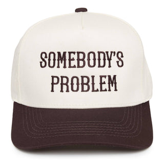 Retro Two Tone Cap - Somebody's Problem - Brown/Beige - Rise and Redemption