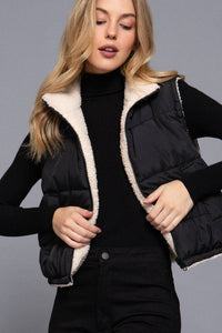 Reversible Fur Padding Vest - Rise and Redemption