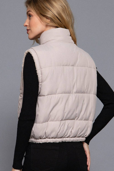 Reversible Fur Padding Vest - Rise and Redemption