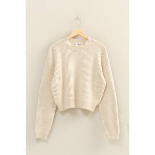 Ribbed Crew Neck Sweater - Rise and Redemption