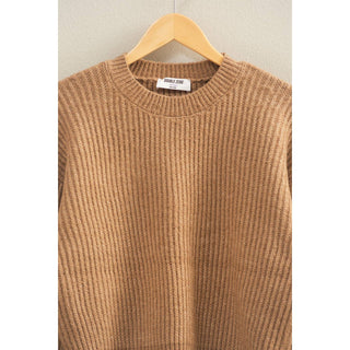 Ribbed Crew Neck Sweater - Rise and Redemption