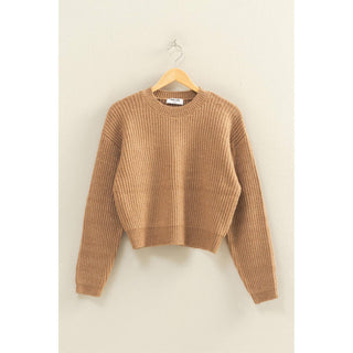 Ribbed Crew Neck Sweater - Rise and Redemption