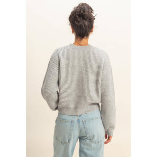 Ribbed Crew Neck Sweater - Rise and Redemption