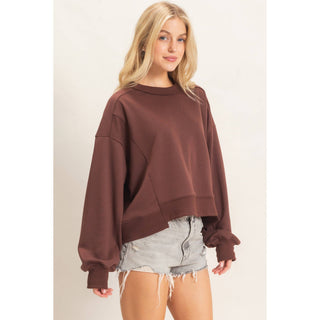 Ribbed Crew Neck Sweatshirt - Rise and Redemption