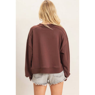 Ribbed Crew Neck Sweatshirt - Rise and Redemption