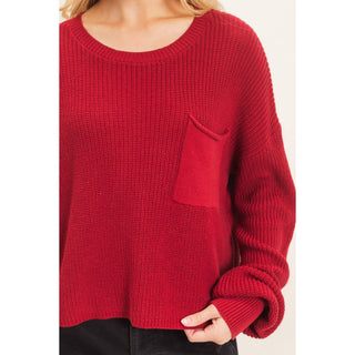 Ribbed Drop Shoulder Sweater - Rise and Redemption