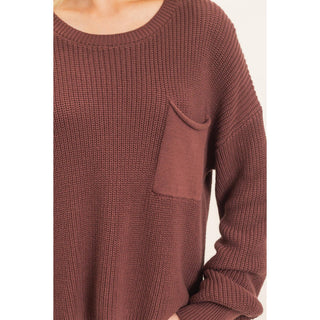 Ribbed Drop Shoulder Sweater - Rise and Redemption