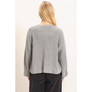 Ribbed Drop Shoulder Sweater - Rise and Redemption