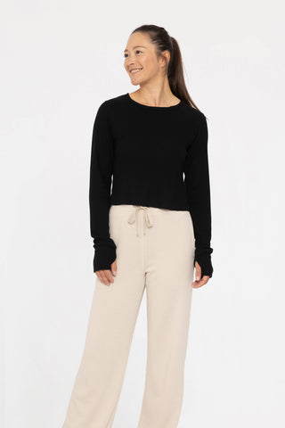 Ribbed Long Sleeve Thumbhole Top - Rise and Redemption