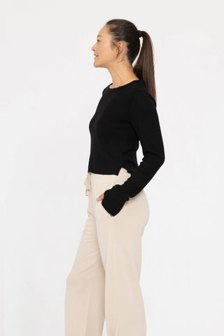 Ribbed Long Sleeve Thumbhole Top - Rise and Redemption