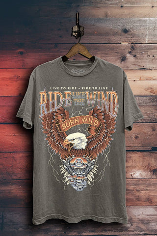Ride Like The Wind Born Free Graphic Top - Rise and Redemption