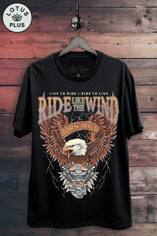 Ride Like The Wind Born Free Graphic Top - Rise and Redemption