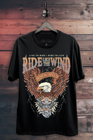 Ride Like The Wind Born Free Graphic Top - Rise and Redemption