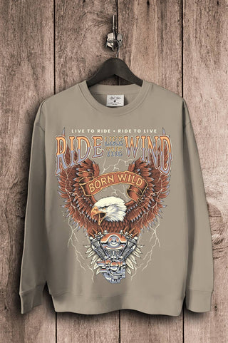 Ride Like The Wind Born Free Sweatshirts - Rise and Redemption
