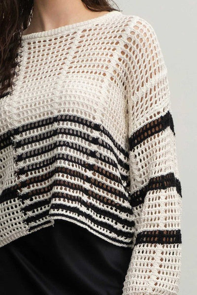 Riley Ladder Knit pullover - Rise and Redemption