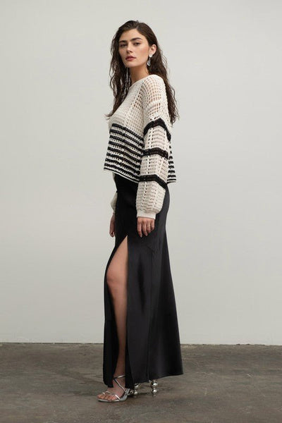 Riley Ladder Knit pullover - Rise and Redemption