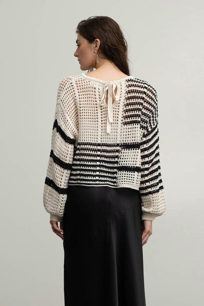 Riley Ladder Knit pullover - Rise and Redemption