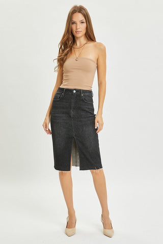 Risen Asphalt Slit Maxi Skirt - Rise and Redemption