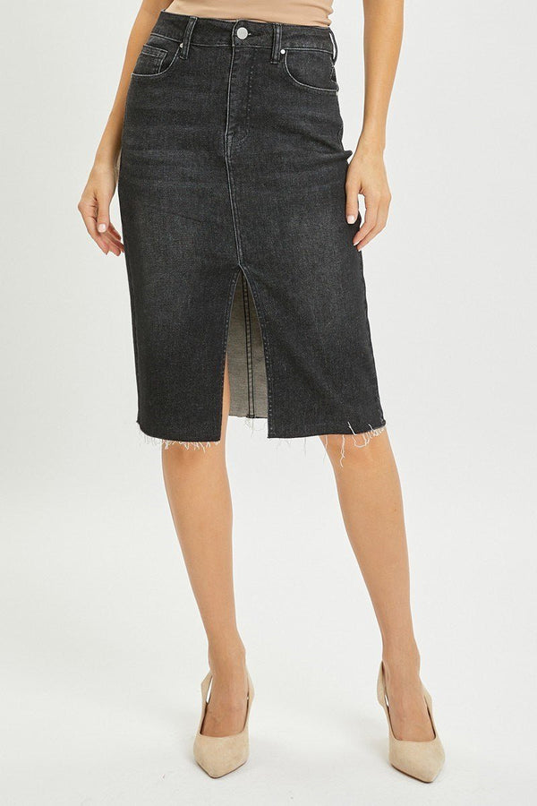 Risen Asphalt Slit Maxi Skirt - Rise and Redemption