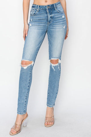 Risen Delilah Distressed Denim - Rise and Redemption